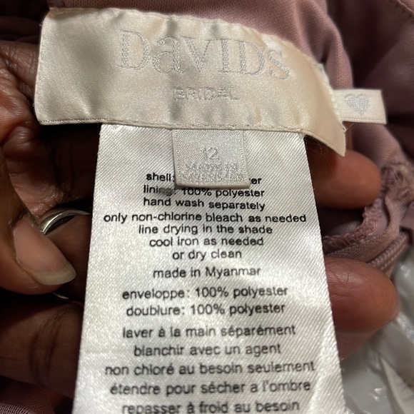 Wedding, bridesmaid’s dress - color (Quartz) size 12, Worn once. - Picture 7 of 7